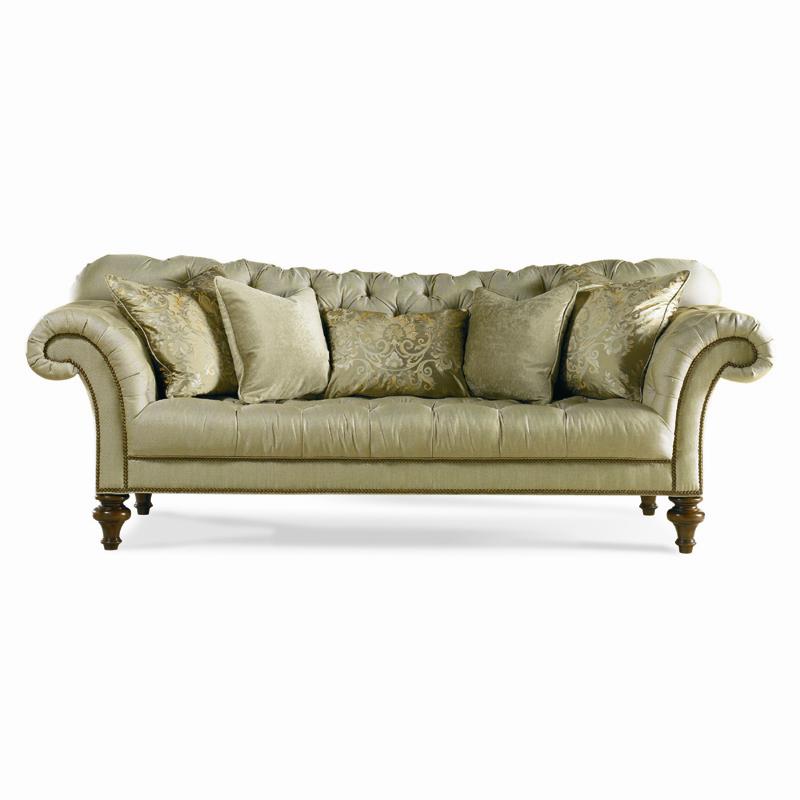 Sherrill Traditional 5259 Fully Tufted Sofa with Nailhead Trim and